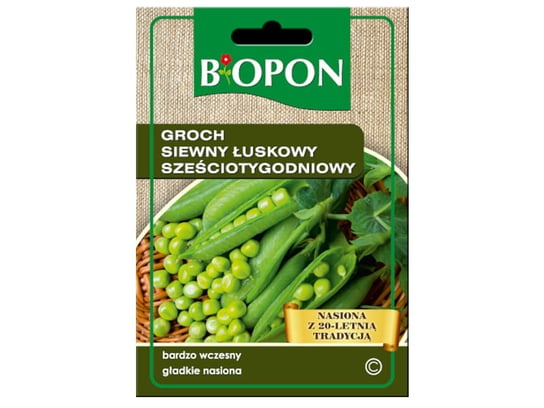 Nasiona groch siewny łuskowy 6-tygodniowy Biopon 1447 Biopon
