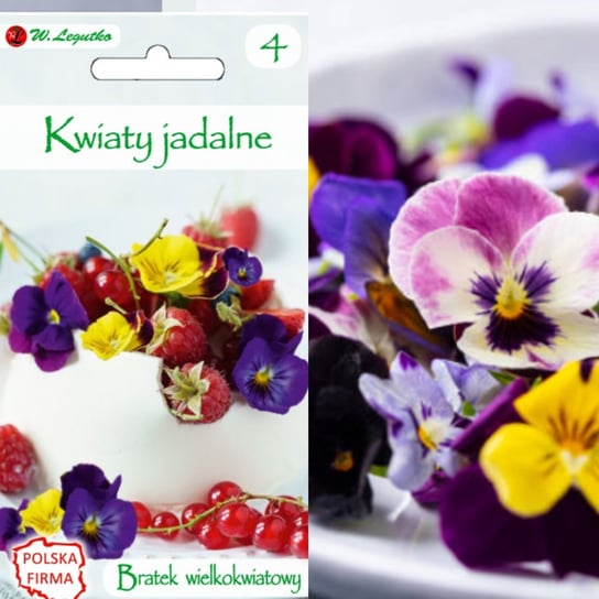 Nasiona Kwiaty Jadalne, Bratek Wielkokwiatowy 0,5G W. Legutko