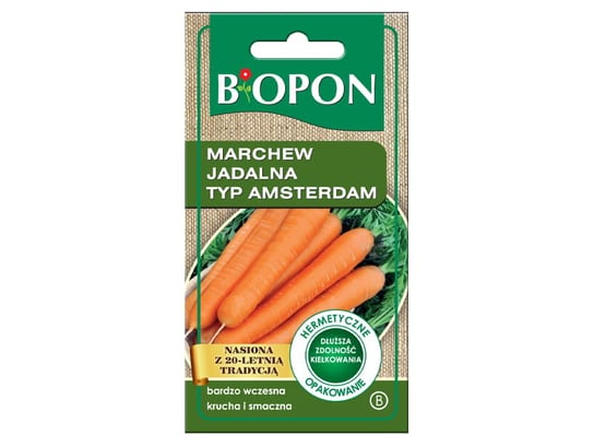 Nasiona marchew jadalna typ Amsterdam Biopon 1460 Biopon