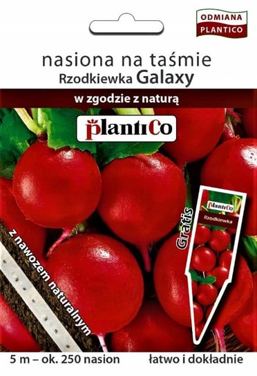 Nasiona Rzodkiewka Galaxy Na Taśmie Z Nawozem 2 Gram Plantico PlantiCo