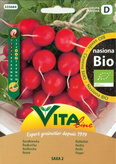 NASIONA RZODKIEWKI (SAXA 2) BIO 5 g - VITA LINE VITA LINE