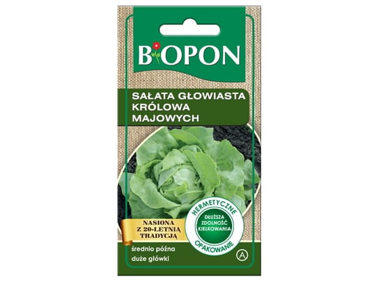 Nasiona sałata głowiasta królowa majowych Biopon 1490 Biopon