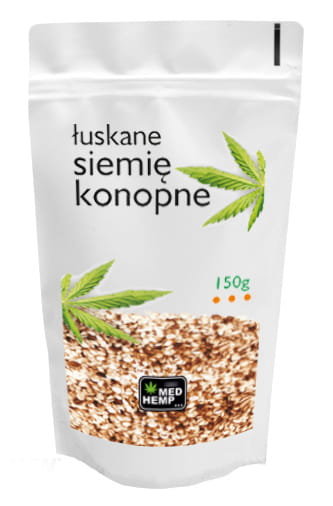 Nasiona (Siemię) Konopne Łuskane 150G Hemp Center