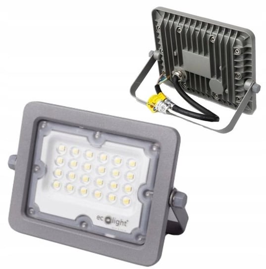 Naświetlacz 20W Halogen Reflektor Biała Neutralna 4000K 2000lm PREMIUM LINE Ecolight