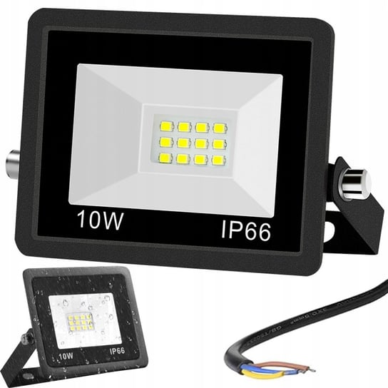 Naświetlacz halogen reflektor led 10w 6000k zewnętrzny wodoodporny ip66 VERK GROUP
