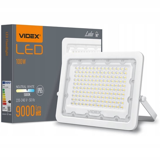 Naświetlacz LED 100W 9000lm 5000K IP65 Biały VIDEX LUCA NNLED