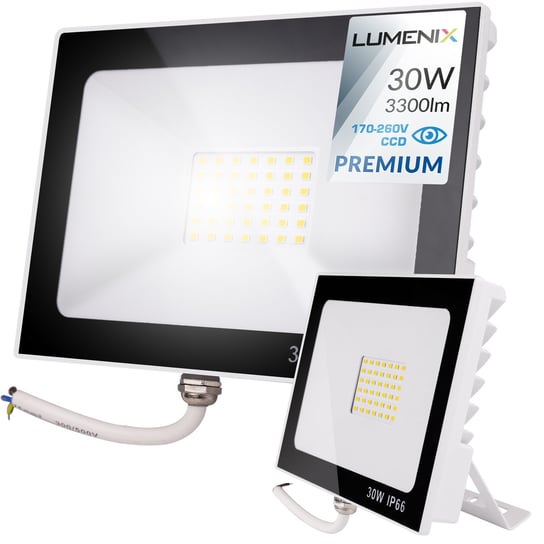 Naświetlacz LED 3300lm 30W CIEPŁA Lumenix DLED