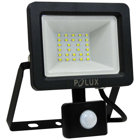Naświetlacz LED, Goldlux (Polux), 20W, 1600lm, 3000K, czarny z czujnikem ruchu i zmierzchu Goldlux
