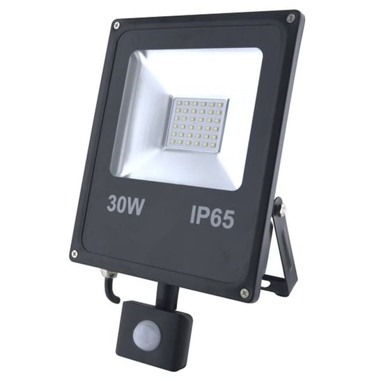 Naświetlacz LED z czujnikiem ruchu INQ Ralf FL103PCW, czarny, 30 W INQ