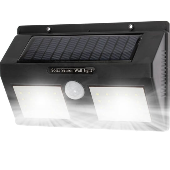 Naświetlacz Solarny LED  5W 5500-6000K Zimna IP65 Czarny Masterled Czujnik Ruchu Basic