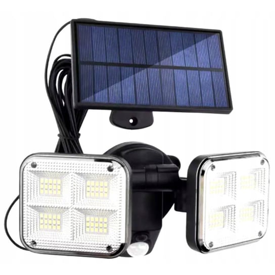 Naświetlacz Solarny LED  COB 16W 6000K Zimna IP65 Czarny Czujnik Ruchu NNLED