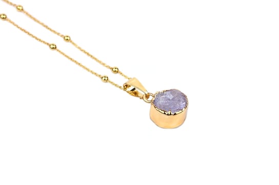 Naszyjnik Agat Druza Mini złocona [Modele: Model1] Brazi Druse Jewelry