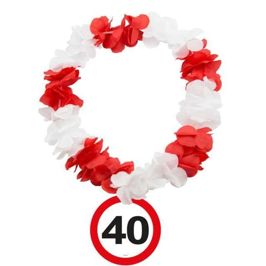 Naszyjnik hawajski, "40 Traffic Birthday " Folat