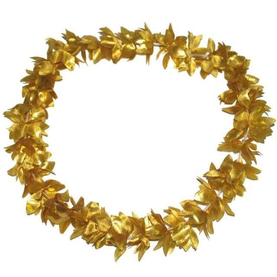 Naszyjnik hawajski, Kwiaty, złoty, 100 cm Funny Fashion