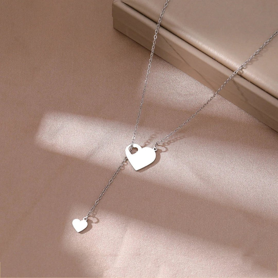 Naszyjnik Heart Line Silver Orvella