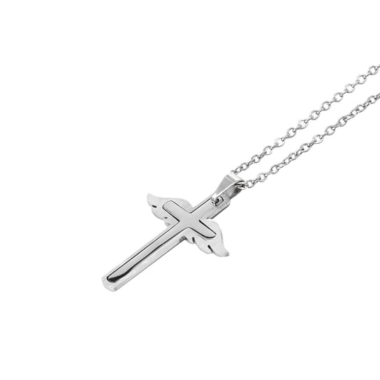 Naszyjnik | krzyżyk | krzyż | miecz | św. Michał Archanioł | męski naszyjnik | dla Niego | biżuteria religijna | patron | prezent dla Mężczyzny Święte Miasto