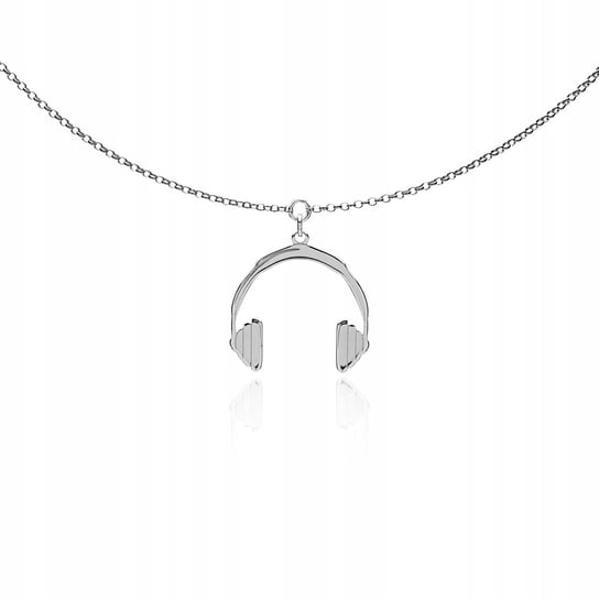 Naszyjnik słuchawki srebrny rodowany Astyle