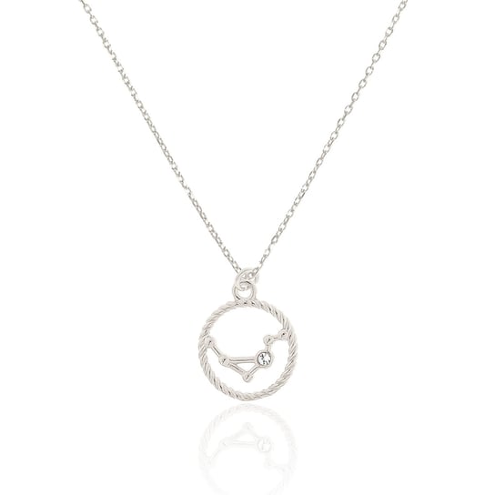 Naszyjnik srebrny ze znakiem zodiaku 45 CM Bliźnięta LUO