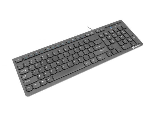 Natec Keyboard Discus 2 Slim Wired, US Layout, USB 2.0, Black Natec