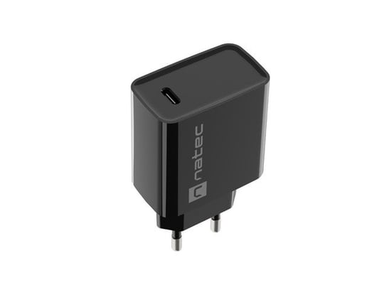 Natec, Ładowarka sieciowa natec ribera 1x usb-c 20w czarna Natec