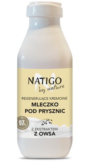 Natigo By Nature, Mleczko Regenerujące Pod prysznic, Owies 400ml NATIGO