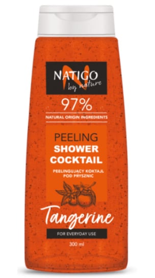 Natigo By Nature, Peeling  Pod Prysznic, 97% Składników Naturalnych Mandarynka, 300ml NATIGO