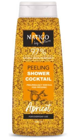 Natigo By Nature, Peeling Pod Prysznic, 97% Składników Naturalnych Morela, 300ml NATIGO