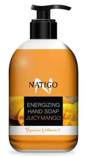 Natigo, Energetyzujące Mydło W Płynie, Soczyste Mango, 500ml NATIGO