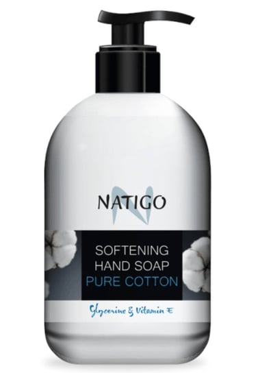 Natigo, Łagodzące Mydło W Płynie, Czysta Bawełna, 500ml NATIGO