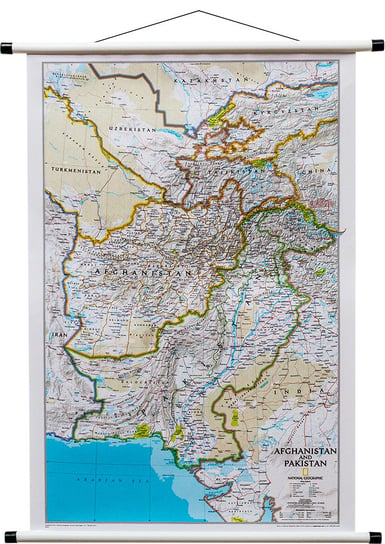 National Geographic, Afganistan, Pakistan Classic mapa ścienna polityczna, 1:3 363 301 National geographic
