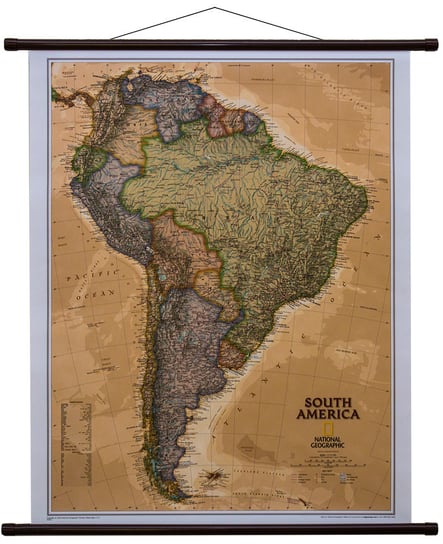 National Geographic, Ameryka Południowa Executive mapa ścienna polityczna, 1:11 121 001 National geographic