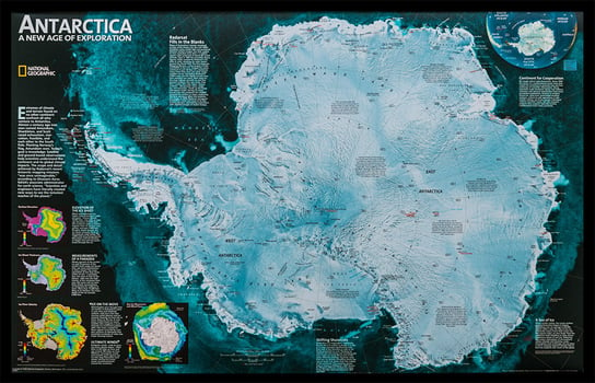 National Geographic. Antarktyda. Mapa ścienna Opracowanie zbiorowe