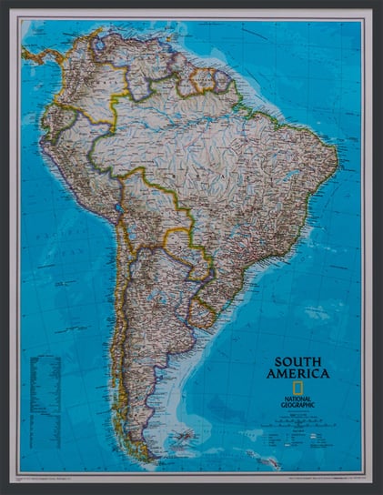 National Geographic, mapa ścienna Ameryka Południowa, 1:11 121 000 National geographic
