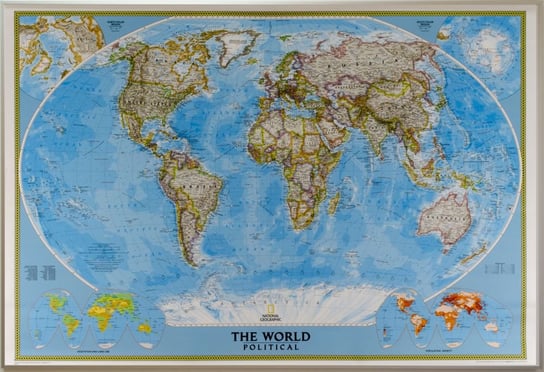 National Geographic, mapa ścienna na podkładzie Świat Polityczny Classic 1:31 854 000 National geographic