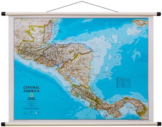 National Geographic, mapa ścienna polityczna Ameryka Centralna, 1:2 541 000 (j. angielski) National geographic