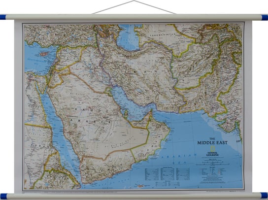 National Geographic, mapa ścienna polityczna Bliski Wschód, 1:6 083 000 (j. angielski) National geographic