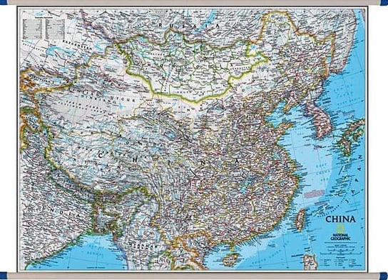 National Geographic, mapa ścienna polityczna Chiny Classic, 1:7 804 000 National geographic