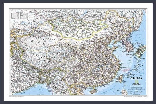 National Geographic,  mapa ścienna polityczna Chiny Classic, 1:7 804 000 National geographic