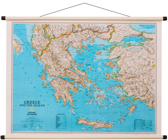 National Geographic, mapa ścienna polityczna Grecja, 1:1 494 000 (j. angielski) National geographic