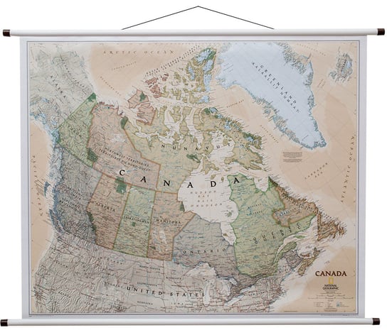 National Geographic, mapa ścienna polityczna Kanada Executive , 1:6 400 000 National geographic