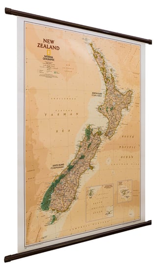 National Geographic, mapa ścienna polityczna Nowa Zelandia Executive , 1:2 300 000 National geographic