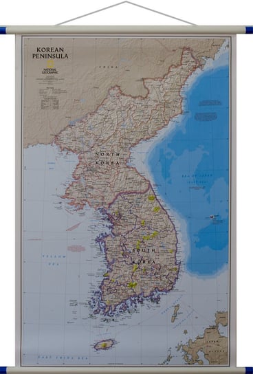 National Geographic, mapa ścienna polityczna Półwysep Koreański Classic , 1:1 357 000 National geographic