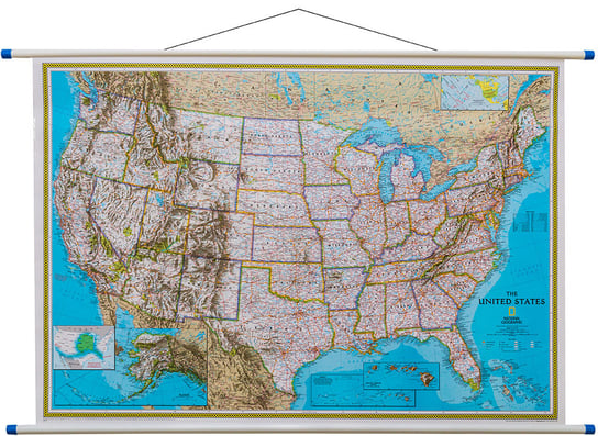 National Geographic, mapa ścienna polityczna USA Classic, 1:4 561 000 National geographic