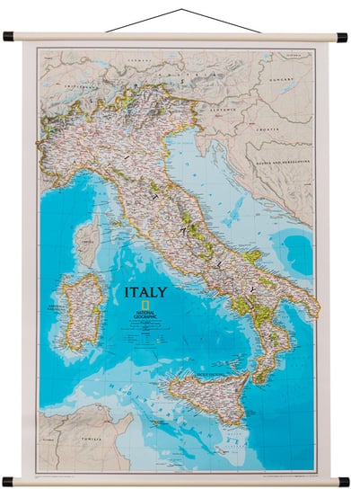 National Geographic, mapa ścienna polityczna Włochy Classic, 1:1 765 000 National geographic