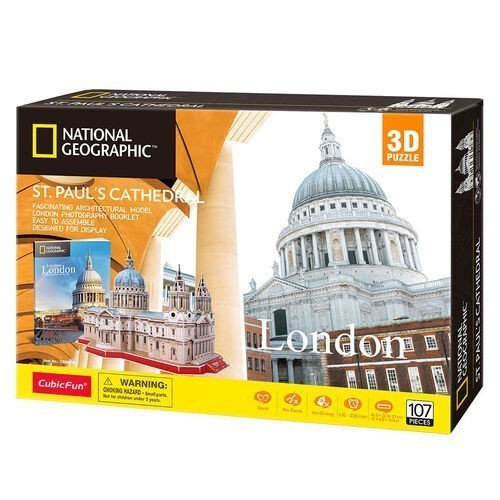 National Geographic, puzzle 3D Katedra św. Pawła Cubic Fun