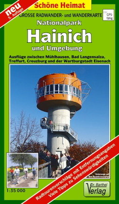 Nationalpark Hainich und Umgebung 1 : 35 000. Wander- und Radwanderkarte Barthel, Barthel Andreas Verlag
