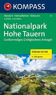 Nationalpark Hohe Tauern, Grossvenediger, Grossglockner, Ankogel / Park Narodowy Wysokie Taury, Grossvenediger, Grossglockner, Ankogel. Mapa 1:50 000 Opracowanie zbiorowe