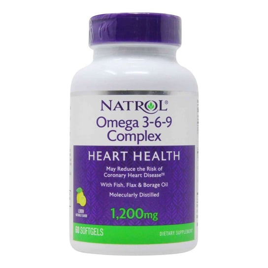 Natrol, Omega 3-6-9 Complex, Suplement Diety, 60 kaps. Inna marka
