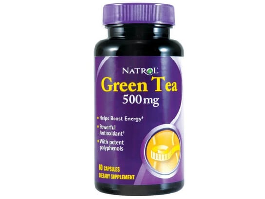 Natrol, Spalacz tłuszczu, Green Tea 500 mg, 60 kapsułek Natrol