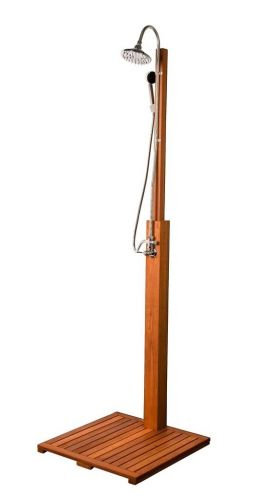 Natrysk ogrodowy kampingowy STILISTA, brązowy, 61x61x207 cm Stilista